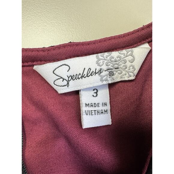 VTG Y2K Womens Lace Tulle Dress 3 Burgundy Black Whimsigoth Mall Goth Fairycore - Picture 7 of 14